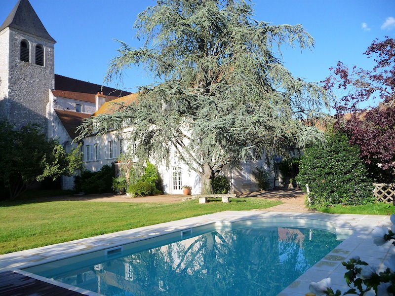 Maison et piscine - chambres d'hôtes de charme Prieuré Saint Agnan - Cosne sur Loire - Bourgogne - Nievre - Sancerre Pouilly